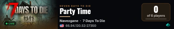 Party Time live status badge