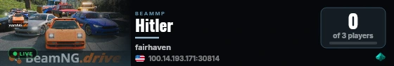 Hitler live status badge
