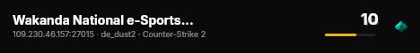 Wakanda National e-Sports Team live status badge