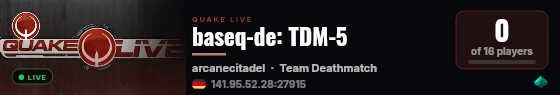baseq-de: TDM-5 live status badge