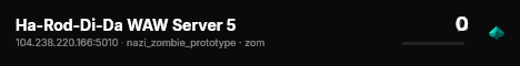 Ha-Rod-Di-Da WAW Server 5 live status badge
