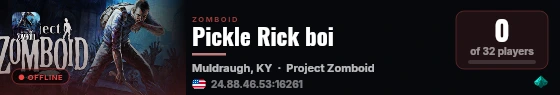 Pickle Rick boi live status badge