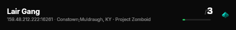 Lair Gang live status badge