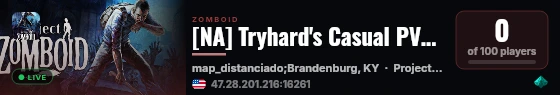 [NA] Tryhard's Casual PVE! | Wiped 7.10.26 live status badge