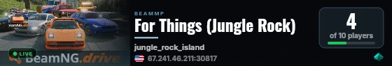 For Things (Jungle Rock) live status badge