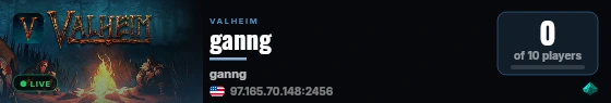 ganng live status badge