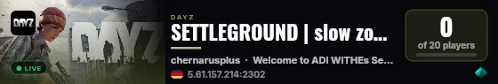 SETTLEGROUND | slow zombies | GER live status badge