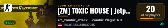 [ZM] TOXIC HOUSE | Jetpack + Smoker [EN,RU] zmth.info live status badge