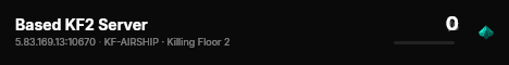 Based KF2 Server live status badge