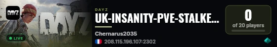 UK-INSANITY-PVE-STALKER-RETURN 2 CHERNO2035- By Pingperfect.com live status badge