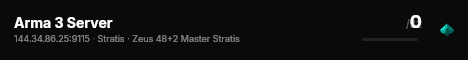 Arma 3 Server live status badge