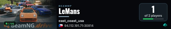 LeMans live status badge