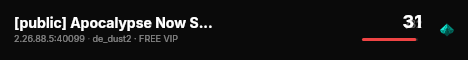 [public] Apocalypse Now Style live status badge