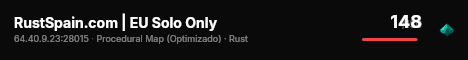 RustSpain.com | EU Solo Only live status badge
