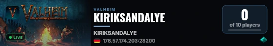 KIRIKSANDALYE live status badge