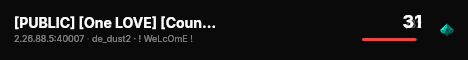 [PUBLIC] [One LOVE] [Counter-Strike 1.6] live status badge