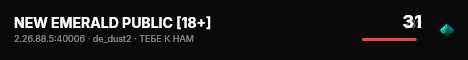 NEW EMERALD PUBLIC [18+] live status badge