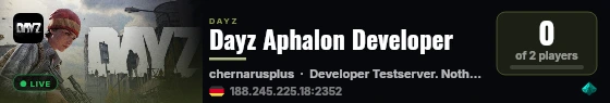 Dayz Aphalon Developer live status badge