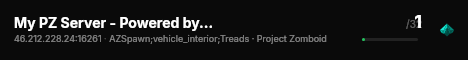 My PZ Server live status badge