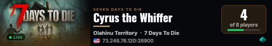 Cyrus the Whiffer live status badge