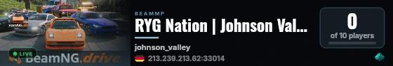 RYG Nation | Johnson Valley | 3 Vehicle live status badge