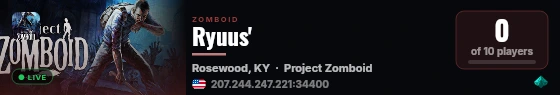 Ryuus' live status badge