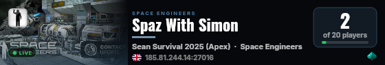 Spaz With Simon live status badge