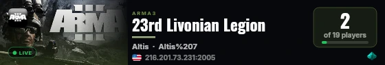 23rd Livonian Legion live status badge