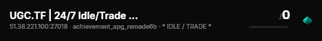 UGC.TF | 24/7 Idle/Trade #14 | RTD/BP live status badge