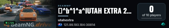 🔸^b^1^a^lUTAH EXTRA 24/7^f | ^eDrift^f | ^5Crawl^f | ^6Fly^f - ^aNZ/AUS live status badge