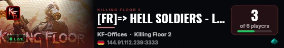 [FR]=> HELL SOLDIERS - LONGUE ET DURE new live status badge