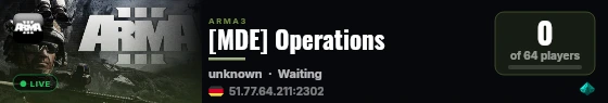 [MDE] Operations live status badge