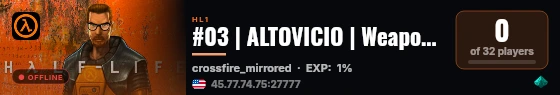 #03 | ALTOVICIO | Weapon Mod X [NA] live status badge