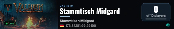 Stammtisch Midgard live status badge