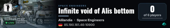 Infinite void of Alis bottom live status badge