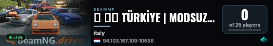 🔴 🇹🇷 TÜRKİYE | MODSUZ SUNUCU 🇹🇷 🔴 live status badge