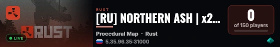 [RU] NORTHERN ASH | x2 | Weekly live status badge
