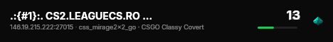 .:{#1}:. CS2.LEAGUECS.RO | SKINS & GLOVES & NAMETAGS live status badge