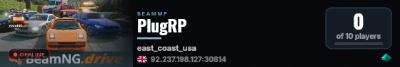 PlugRP live status badge