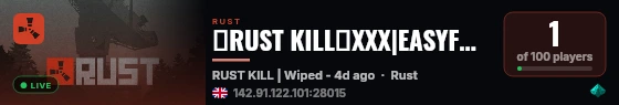 ･RUST KILL･XXX|EASYFUN|TP|HOME|KITS|FARM|CASH|SHOPX10000000 live status badge