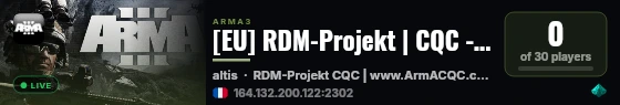 [EU] RDM-Projekt | CQC - Close Quarters Combat | Domination live status badge