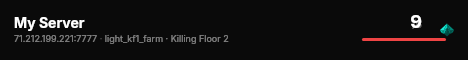 My Server live status badge