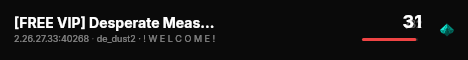 [FREE VIP] Desperate Measures live status badge