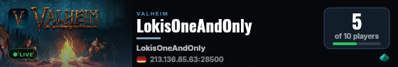 LokisOneAndOnly live status badge
