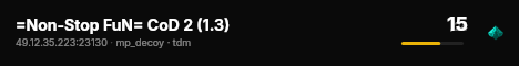 =Non-Stop FuN= CoD 2 (1.3) live status badge