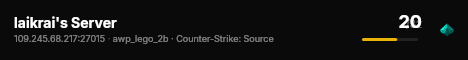 laikrai's Server live status badge