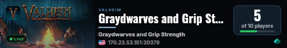 Graydwarves and Grip Strength live status badge