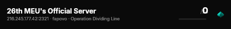 26th MEU's Official Server live status badge
