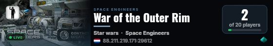 War of the Outer Rim live status badge
