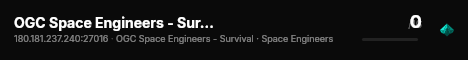 OGC Space Engineers - Survival live status badge